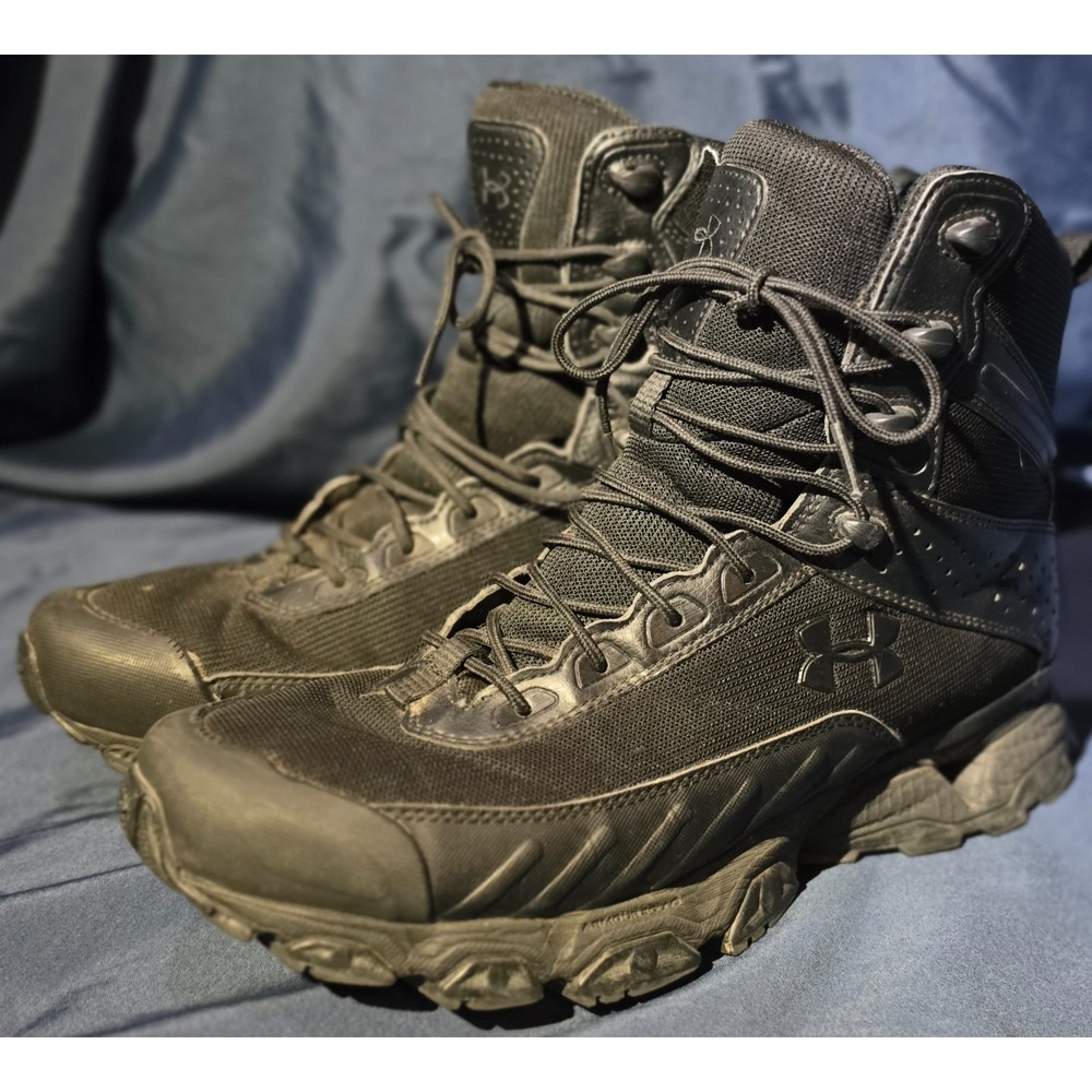 Under Armour Valsetz RTS 1.5 Tactical Boots Men 10.5 Black Lightweight Military - Picture 5 of 8